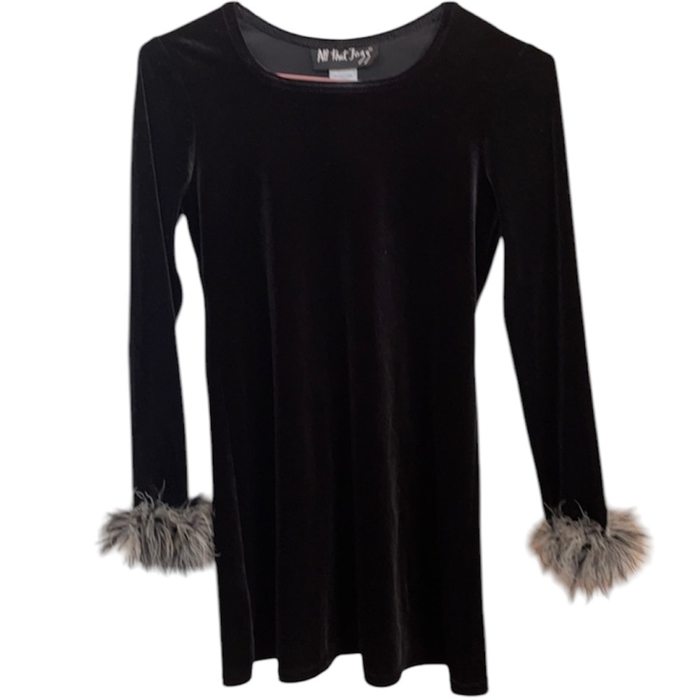 All That Jazz black velvet dress girls S